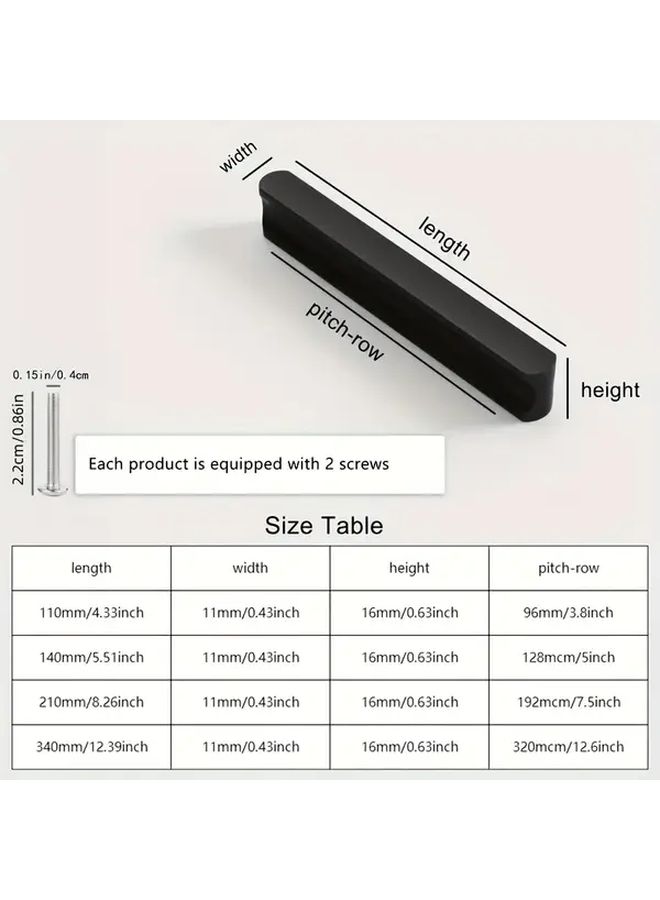 Gray 320mm Kitchen Cabinet Handles Long Pulls Modern Polished Metal - Image 3