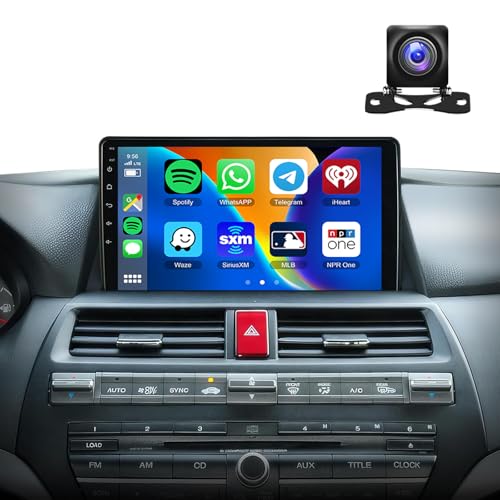 METEESER 【2+64G】 for Honda Accord 8th 2008-2013 Android Car Stereo Wireless Carplay Android Auto,10.1" Touchscreen Radio GPS WiFi DSP Bluetooth SWC+Backup Camera for Honda Accord Car Play Radio - Image 1