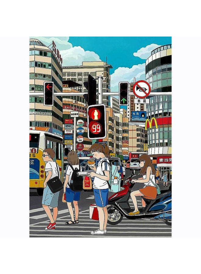 Healing Department Our 2020 Spring Store 1000 Film With Photo Frame High Value Adult Children's Educational Gift-Color:On The Way To School-m11061000Wooden Puzzle Gift Box - Image 1