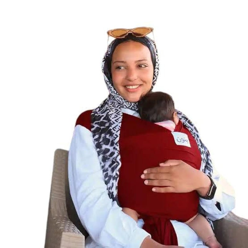 Baby Wrap Elastic Wrap Baby Wrap (Maroon) Healthy and Comfortable Baby Carrier
