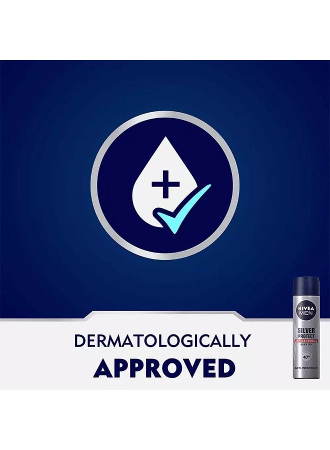 Nivea Men Silver Protect Deo Spray , Anti-perspirant for Men, Spray 150ml - Image 3