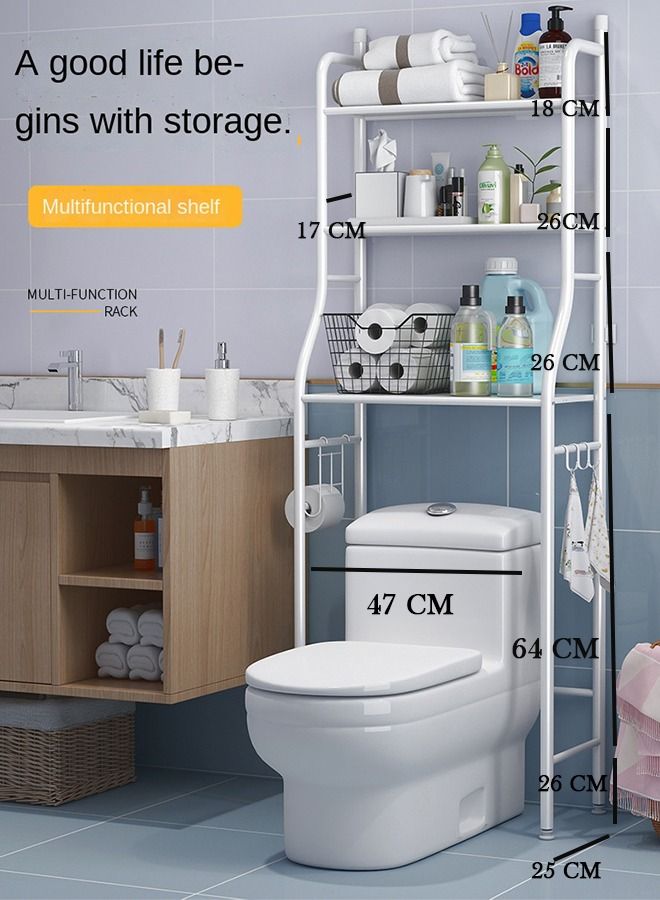 فوق رفوف الحمام تخزين المرحاض - Image 3