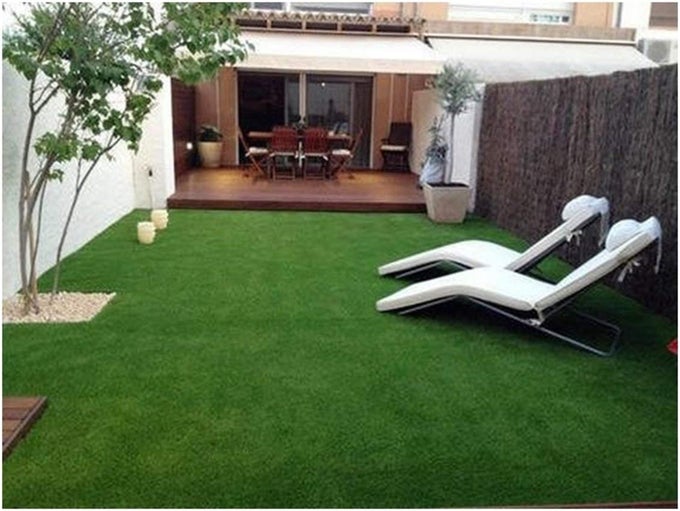 ARTIFICIAL PLASTIC GRASS CARPET MAT FOR BALCONY OR DOORMAT GREEN HEIGHT 40MM 3X65FT