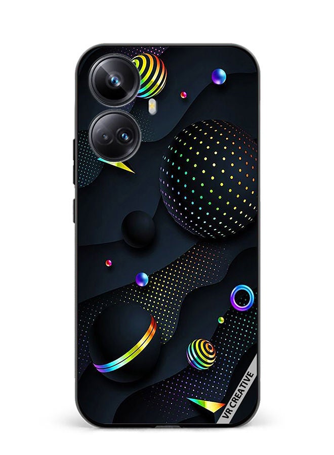 VR CREATIVE Protective Case Cover For Realme 10 Pro Plus Retro Design  Multicolour - Image 1