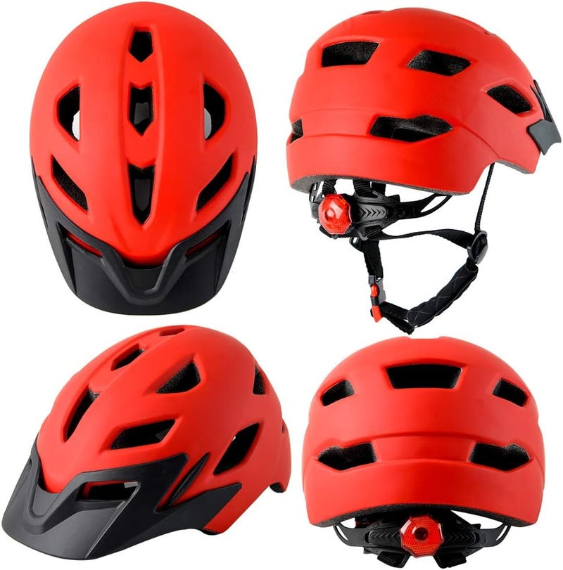 Bavilk Kids Bike Helmet, Kids Boys Girls Bike Helmets with LED Light Detachable Visor Children Youth Teen Multi-Sport for Skating Cycling Scooter Skateboard Adjustable & Lightweight 19.7"-22.4" - Image 2