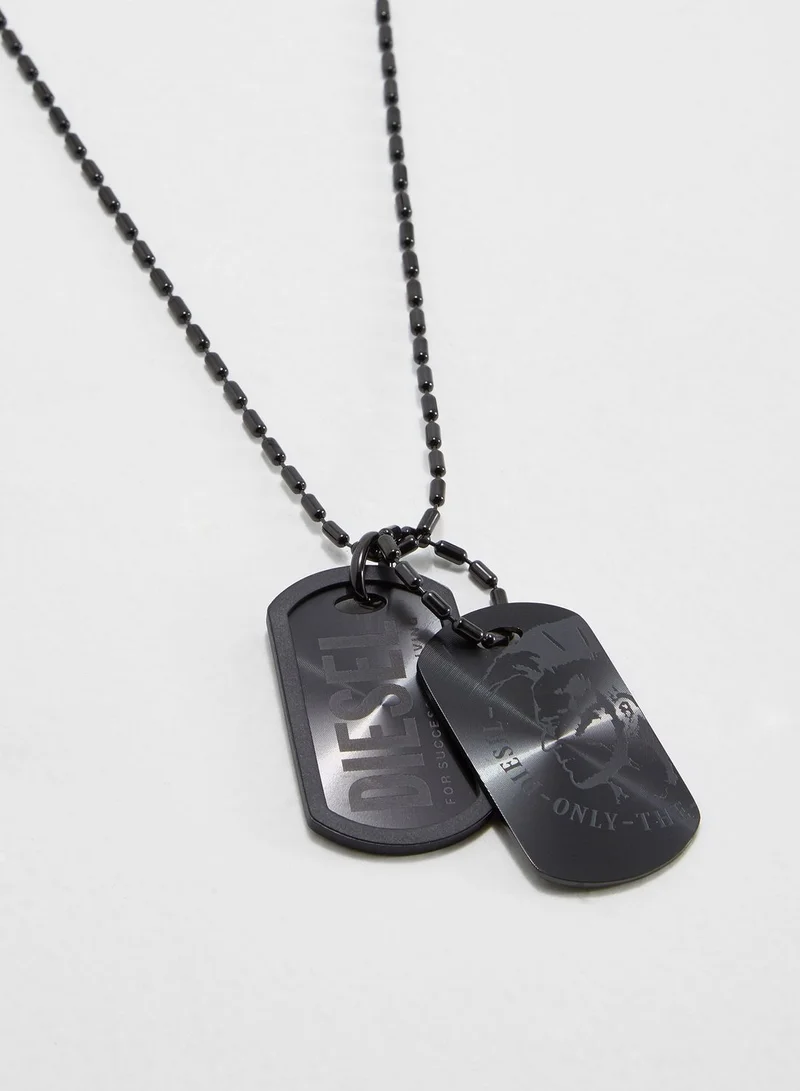 DIESEL DX0014040 Tag Necklace