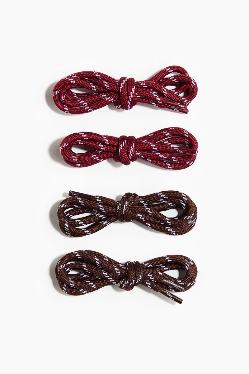 اتش اند ام عبوة من رباطين الأحذية من الدانتيل