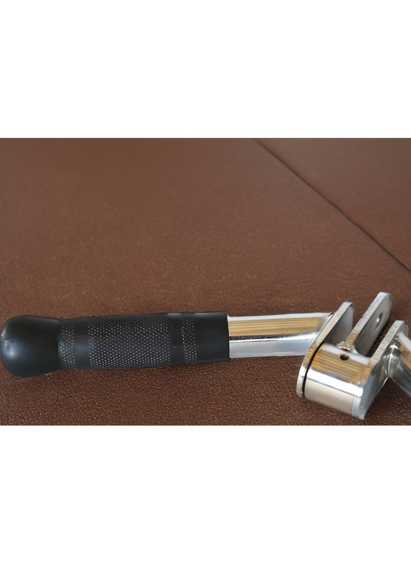 Generic - PUMP-KING V-Shaped Bar Press Down Bar Cable Attachments Multi Gym Attachment Pro Tricep V-Bar with Grip Revolving Non Slip Handle Bar - Image 1