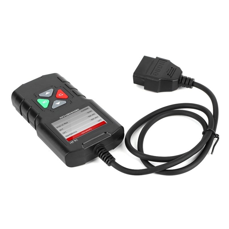 الماسح الضوئي OBDII بشاشة TFT ملونة عالية الدقة وأزرار فعلية - قارئ رموز EOBD - زر واحد لقراءة ومسح رموز الأعطال - ماسح تشخيصي لاكتشاف ضوء أعطال محرك السيارة - Image 2