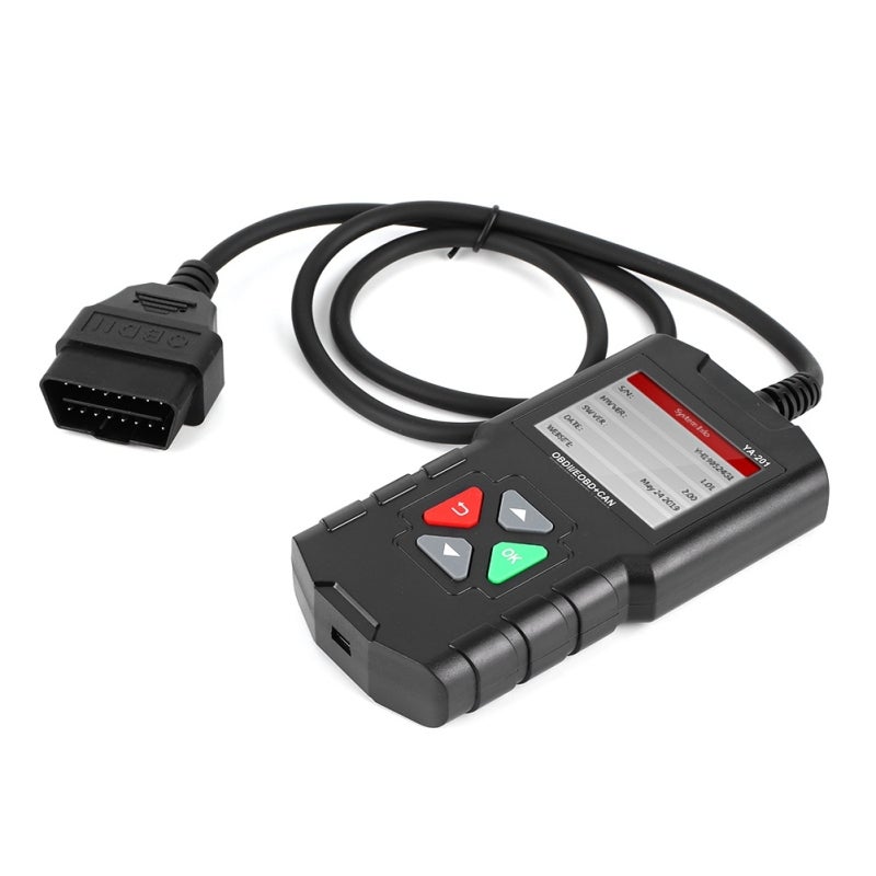 الماسح الضوئي OBDII بشاشة TFT ملونة عالية الدقة وأزرار فعلية - قارئ رموز EOBD - زر واحد لقراءة ومسح رموز الأعطال - ماسح تشخيصي لاكتشاف ضوء أعطال محرك السيارة - Image 3