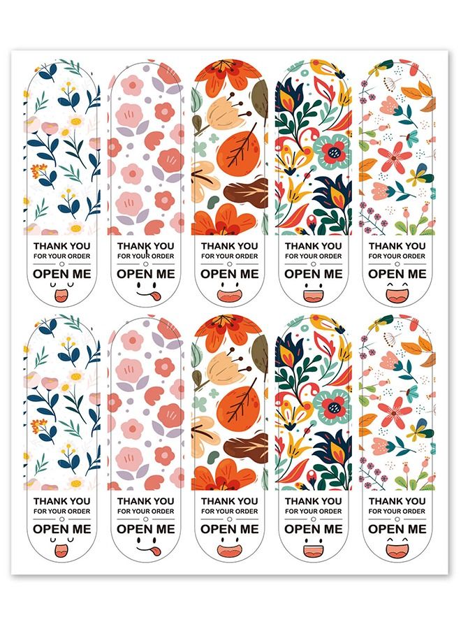 Umiwin ملصق ملصق شكرًا لك مكون من 100 قطعة متعدد الألوان - Image 1