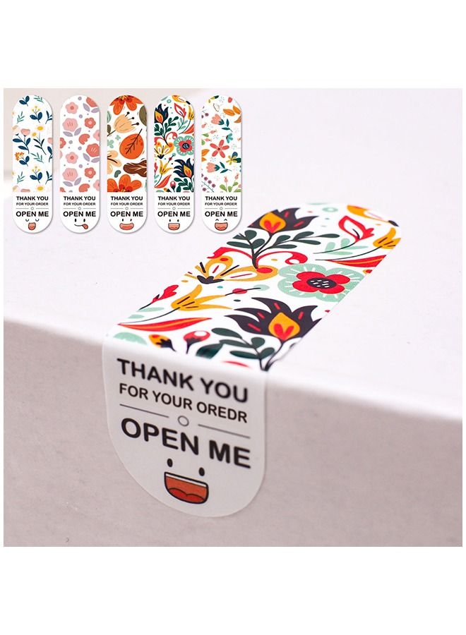 Umiwin ملصق ملصق شكرًا لك مكون من 100 قطعة متعدد الألوان - Image 2