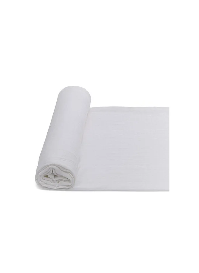 أنفي بيبي Anvi Baby Organic Bamboo Muslin Swaddle Wrap-White Mist