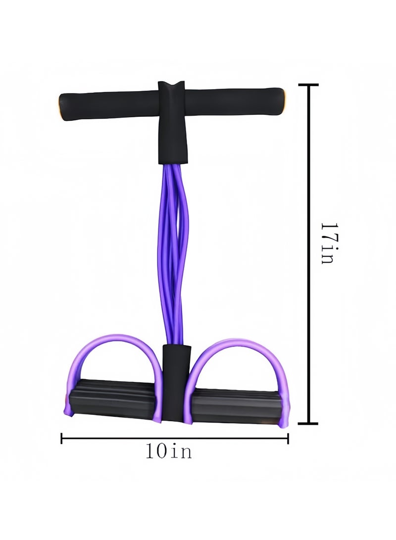 Valiant Glow 2-Piece Pilates Fitness Set: Figure-8 Resistance Band + Pedal Resistance Band | Portable home body-sculpting equipment designed for women; effectively tones muscles in the waist, legs, arms, and glutes | Features durable, comfortable resistance bands; suitable for indoor gym use and daily workouts. - Image 4
