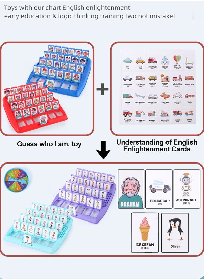 NIBEMINENT - Guess Game Who Am I Games for Kids Guessing Board Operation Family Night Memory Classic Toy - Image 1
