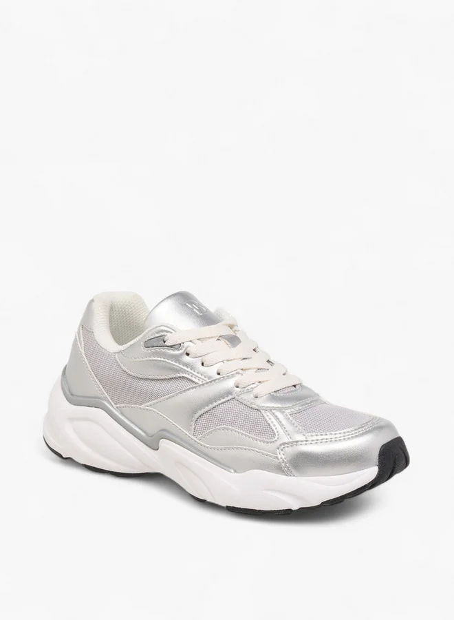فلورا بيلا من شو إكسبرس Panelled Lace-Up Sneakers