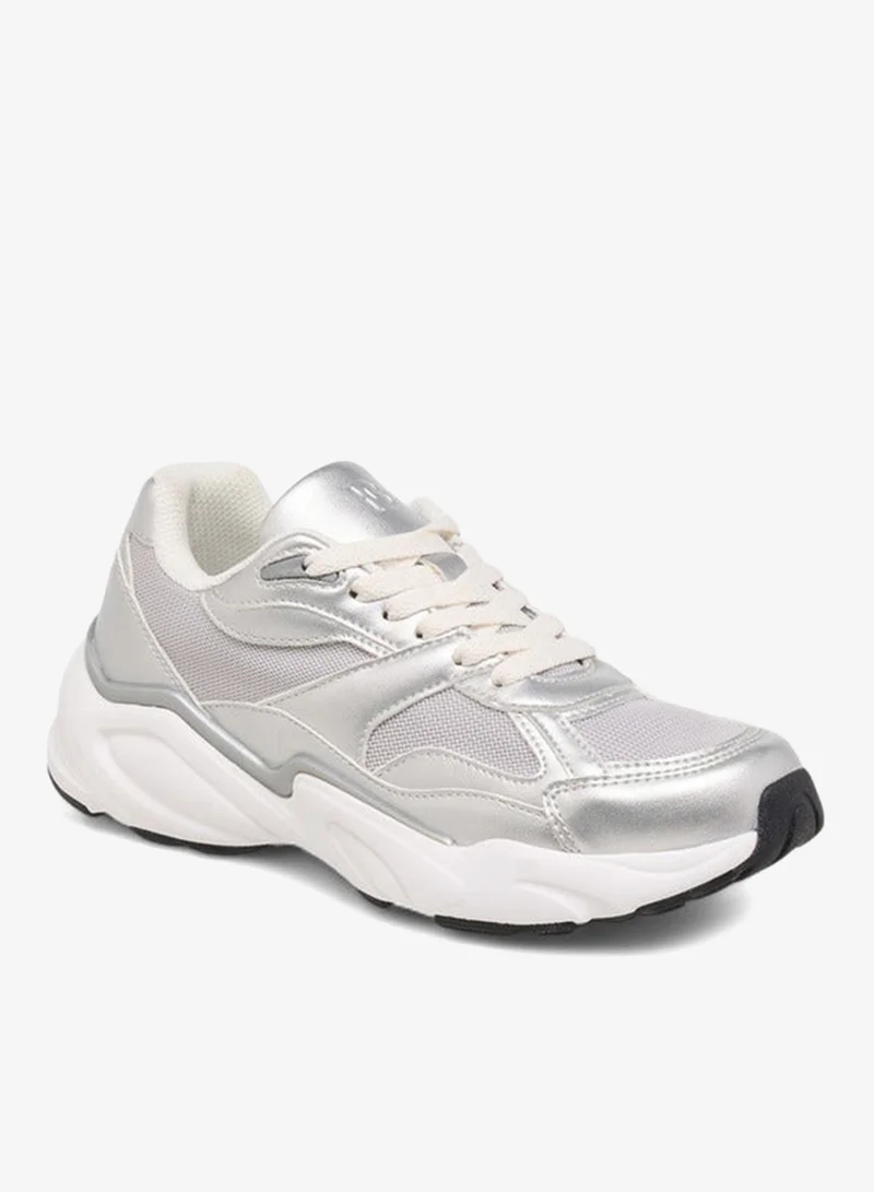 Flora Bella By Shoexpress Panelled Lace-Up Sneakers