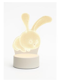 Plan A Creative 3D LED Lamp – Desk Decor Table Lamp for Bedroom, Creative Night Light for Kids and Adults, Perfect for Birthday Birthday Holiday Gifts for Boys Girls (Rabbit)  - Image 4