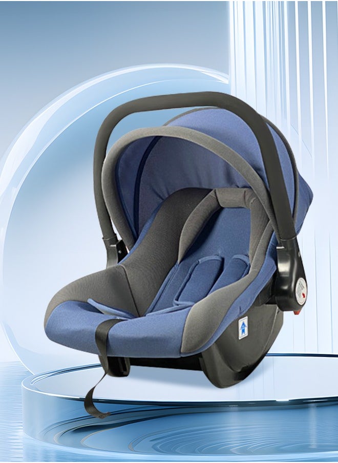 Soft Touch Baby Car Seat With Full Body Support Cushion Baby Car Chair Baby Carrier Cot with Adjustable Canopy  - Image 1