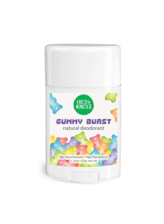 فريش مونستر مزيل عرق طبيعي من فريش مونستر للأطفال والمراهقين، خالٍ من الألومنيوم والبارابين، مضاد للحساسية، بنكهة العلكة (1.76 أونصة)