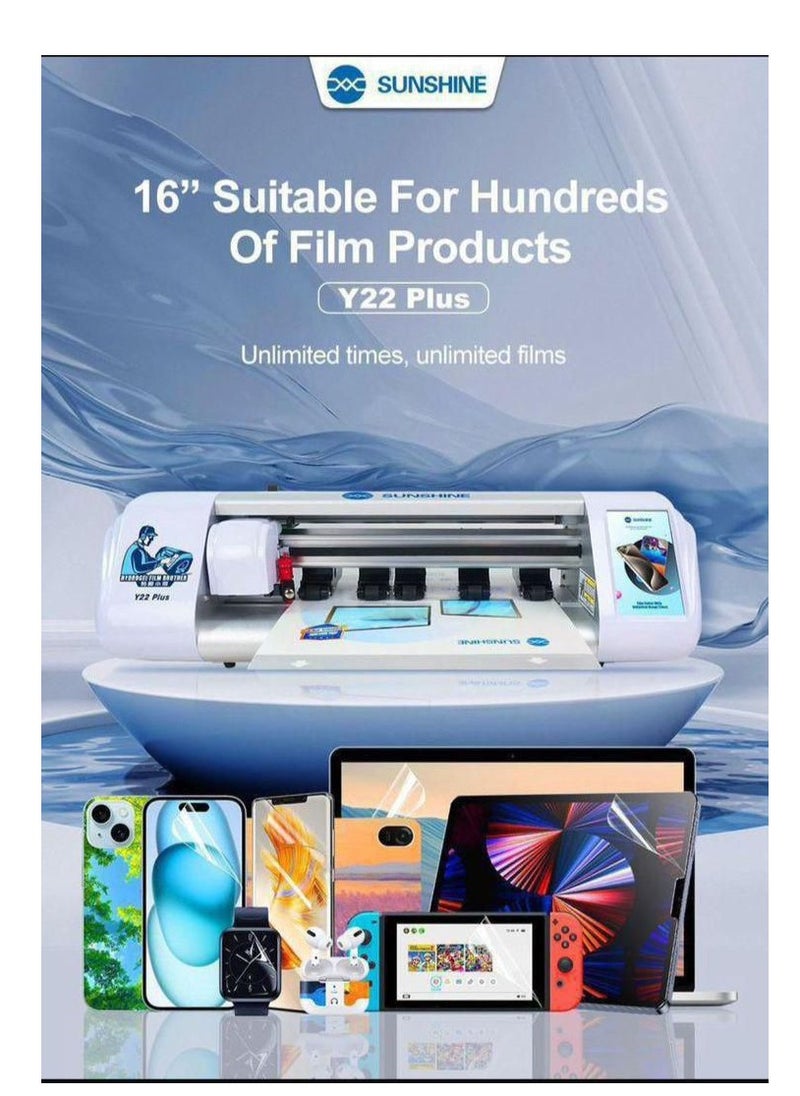 Generic Super intelligent flexible hydrogel film cutting machine,unlimited times unlocked,front and back film cutting,Y22 