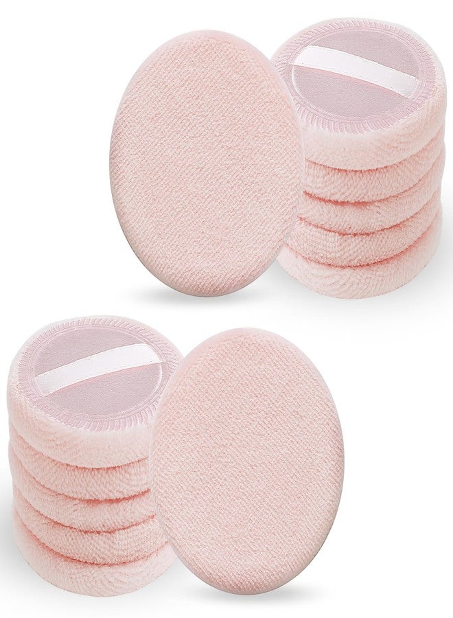 Zelphvt 12 PCS Setting Powder Puff Round Pink Makeup Powder Puffs Round Cotton Powders Puffs Cotton Cosmetic Puff Mini Portable Sponge Cushion for Foundation Settings - Image 1