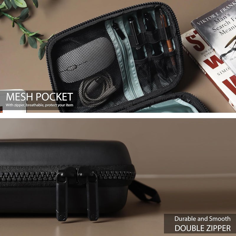 GadgetBite EVA Water-Resistant Travel Electronic Organizer Bag for Charger, USB, Hard Drive, Phone, Cables, SD Cards, and More, Compact Portable Storage Carrying Case for Electronics Accessories - Image 4