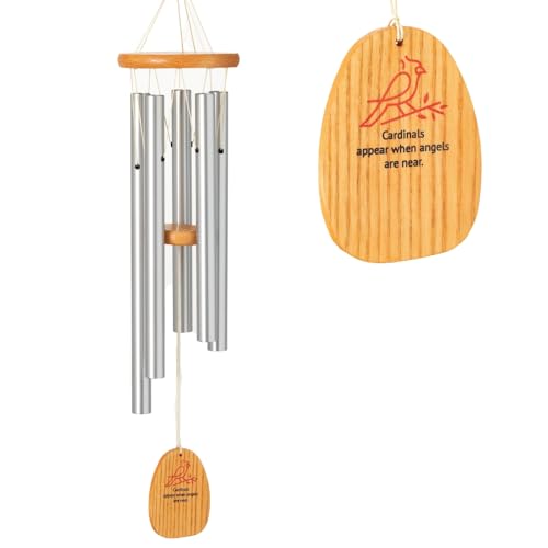 Woodstock Chimes Woodstock Wind Chimes For Outside Outdoor Garden Patio and Front Porch Decor Inspirational and Memorial Chime 22 Reflections Irish Blessing Wind Chime Silver Gifts WRIB 