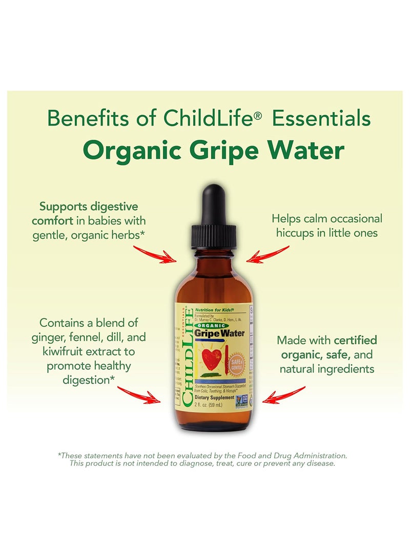 ChildLife Essentials, Organic Gripe Water, 2 fl oz (59 ml) - Image 3