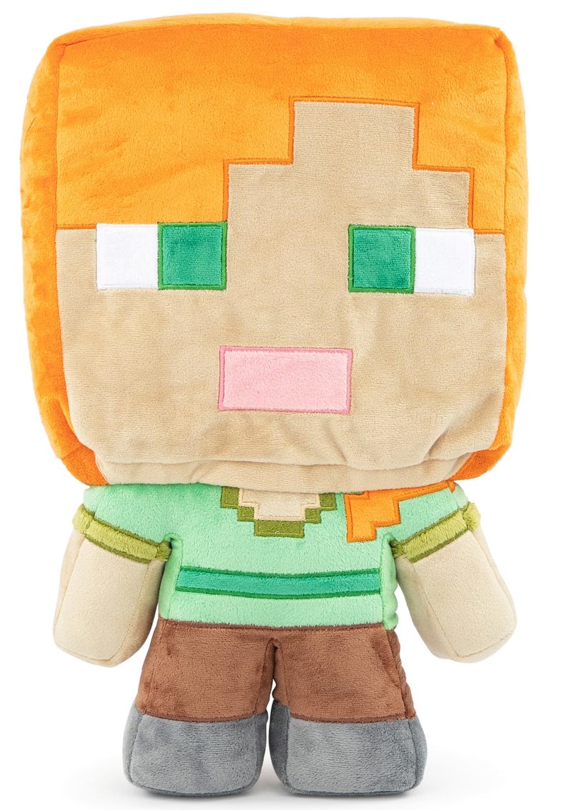 Jay Franco Mojang Minecraft Plush Stuffed Alex Pillow Buddy - Kids Super Soft Polyester Microfiber, 16 inch (Official Product) - Image 1