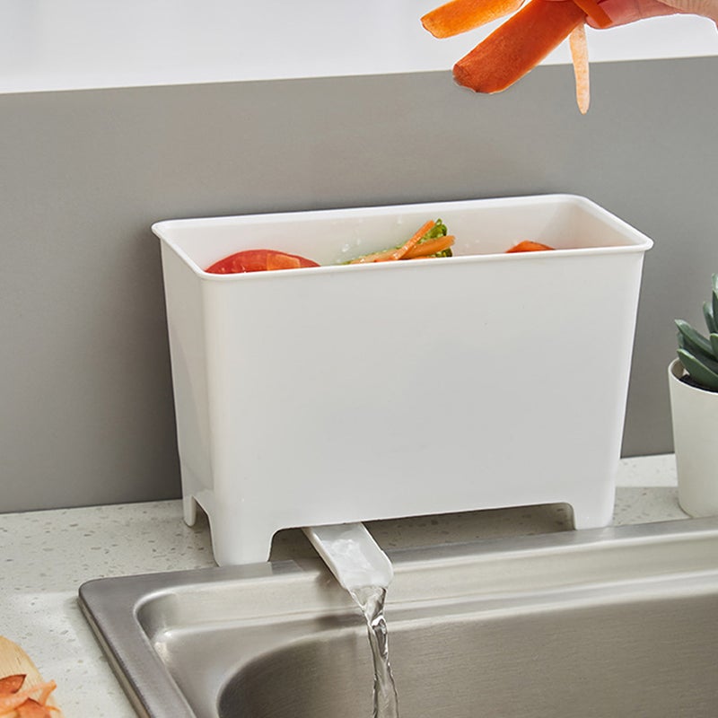 2pcs Household Kitchen Trash Can Waste Storage Can Drain Garbage Boxes - Image 2