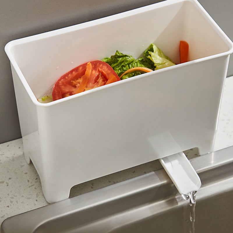 2pcs Household Kitchen Trash Can Waste Storage Can Drain Garbage Boxes - Image 1