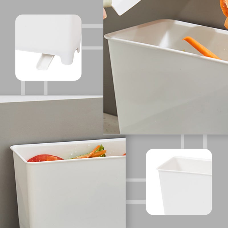 2pcs Household Kitchen Trash Can Waste Storage Can Drain Garbage Boxes - Image 4