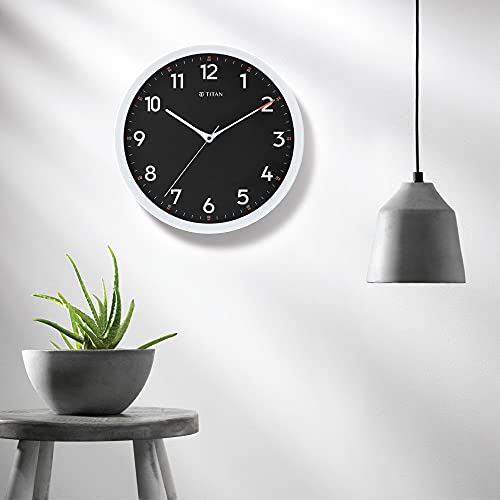 Titan Contemporary Wall Clock with Silent Sweep Technology - 30 cm x 30 cm (Medium) - Image 2