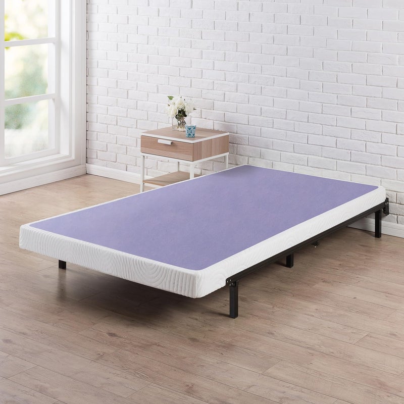 ZINUS Edgar 4 Inch Wood Box Spring Mattress Foundation Sturdy Wood Structure Low Profile Easy Assembly Twin