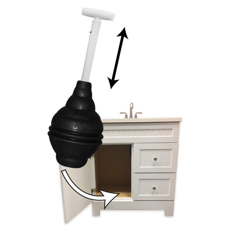 Korky BeehiveMAX Heavy Duty Toilet Plunger  Seals All Bowl Shapes  Powerful Clog Removal - Image 1