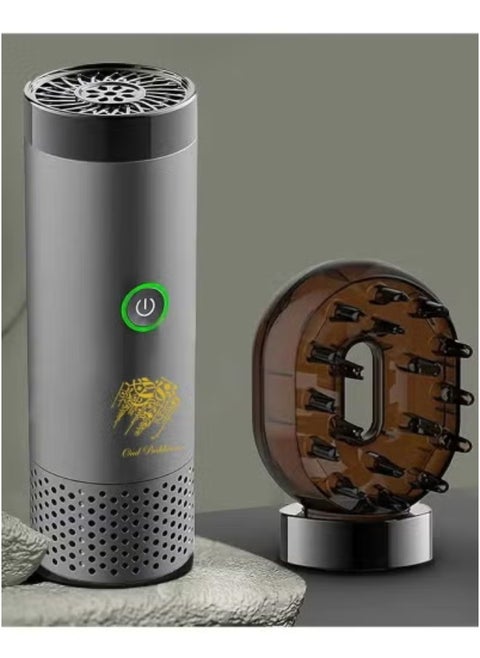 New USB Rechargeable Electric Incense Burner with Comb Design – Portable Bakhoor Evaporator for Fragrance | Wireless Aromatherapy Diffuser for Home, Car & Travel | Safe Smokeless Burning | Stylish & Compact Rechargeable Oud Burner