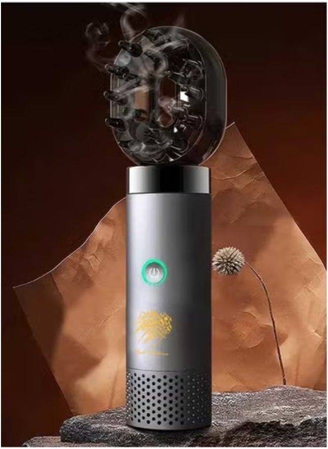 New USB Rechargeable Electric Incense Burner with Comb Design – Portable Bakhoor Evaporator for Fragrance | Wireless Aromatherapy Diffuser for Home, Car & Travel | Safe Smokeless Burning | Stylish & Compact Rechargeable Oud Burner
