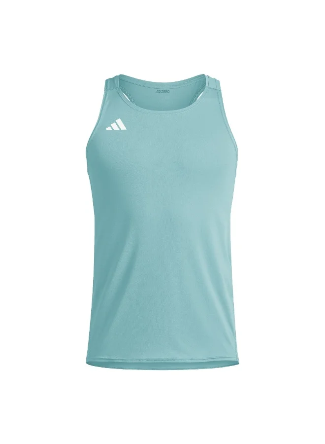 Adidas Adidas Adizero E Snglt Turquoise Singlet (Shirt) T-Shirts For Men