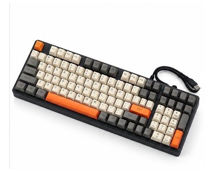 Acer Mechanical Gaming Keyboard, OKW214, 100 Keys, RGB Backlit, Red Switches, Anti-Ghosting, Wired USB, English Layout, Black - Image 4