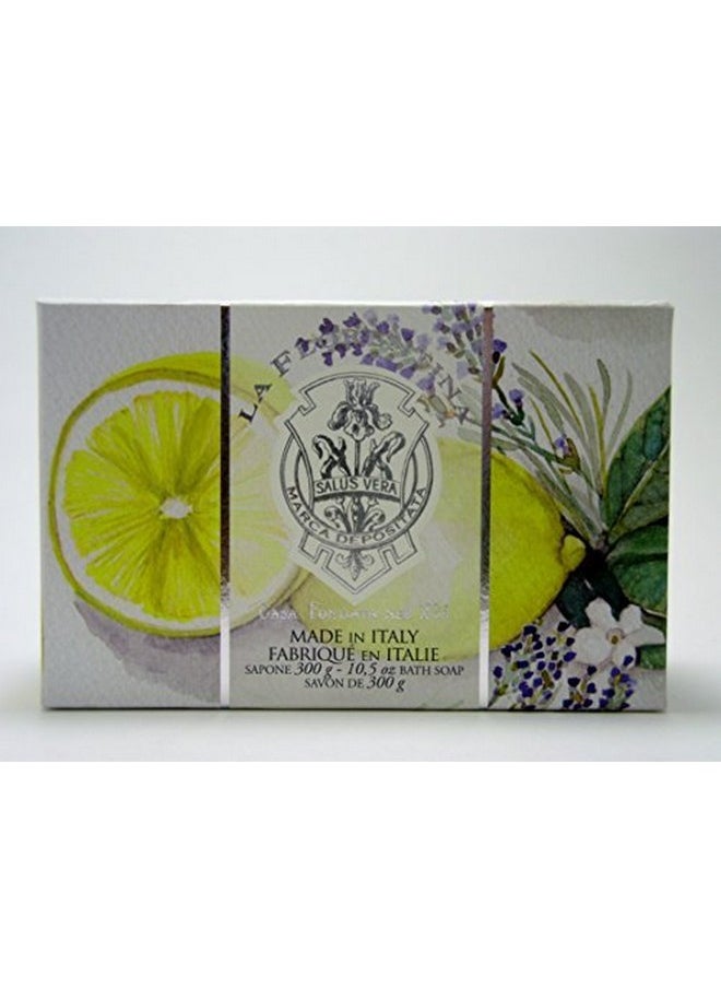 La Florentina - La Florentina Lemon Lavender Luxury Soap Large 10.5 Oz./300G Imported From Italy By La Florentina - Image 1