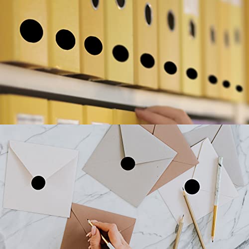STARLIBOO Black Circle Stickers 2000Pcs Dot Stickers, 1 Inch Round Write Coding Labels Can Writing for Family, Office, Student Classroom - Image 3