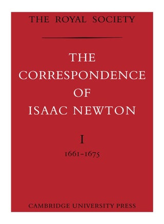 The Correspondence Of Isaac Newton - pzsku/Z4BFBC79F82E332A348E2Z/45/_/1738064656/ff33eacb-ddb0-4947-aff5-4817a75dc689