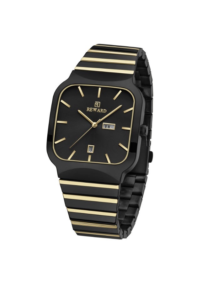 REWARD RD611264MX Men Analog Round Shape Stainless Steel Wrist Watch - Image 1