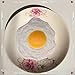 Cooplay 3pcs Fake Pan Fried Eggs Funny Realistic Artificial Funny Novelty Squeeze Tricky Prank Props Gags Joke Toys Stress Relief Anxiety for Adult Halloween Christmas Party - Image 4