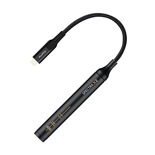Maktar Spectra X2 Portable Apple DAC & Headphone Amp: High Resolution 32bit / 384kHz DAC for iPhone 15, Lightning DAC Devices - Image 1
