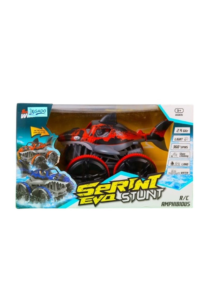 Amphibious Sprint Evo Stunt Shark Car With Remote Control - 989-222 - Image 2