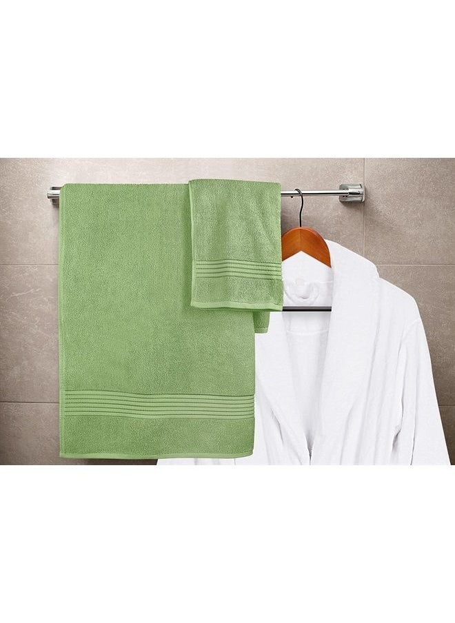 Utopia Towels - 8-Piece Luxury Towel Set, 2 Bath Towels, 2 Hand Towels, and 4 Wash Cloths, 600 GSM 100% Ring Spun Cotton Highly Absorbent Towels for Bathroom, Sports, and Hotel (Sage Green) - Image 1