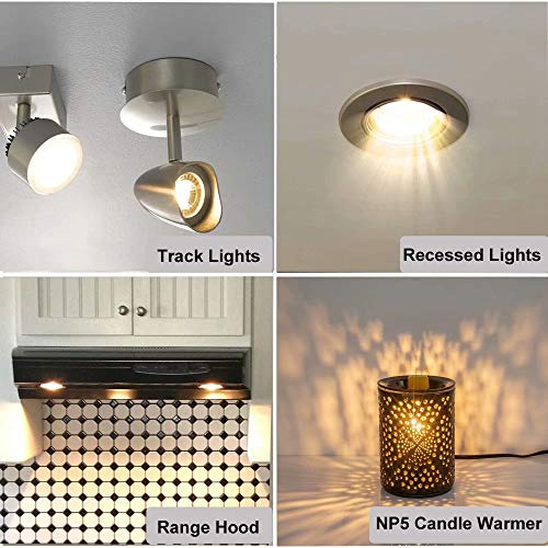 Vinaco GU10 Bulb 6 Pack, MR16 Halogen, Warm White 2800K, Dimmable For NP5 GU10 25W Bulb Candle Warmer, Track Light, Hood Bulbs - Image 5