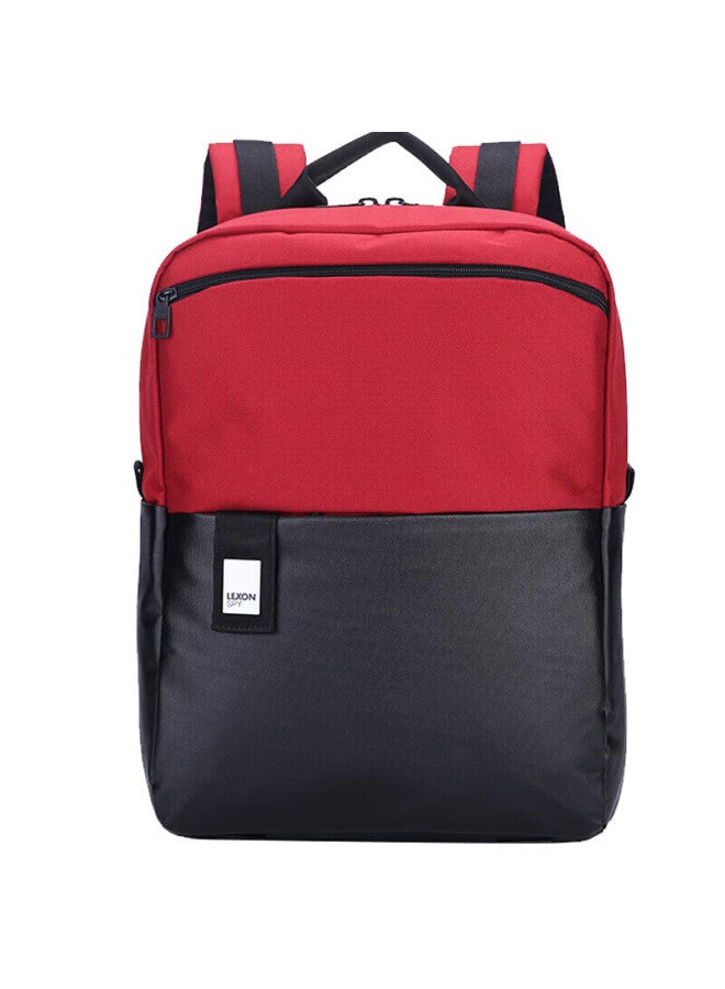 Lexon Men's Backpack, 14-inch Laptop Bag, Business Backpack, Travel Bag, Water-resistant Casual Schoolbag, Dark Red - Image 2